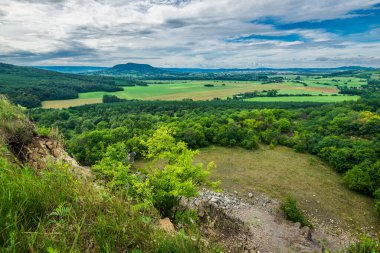 Balaton Uplands, Kali-Basin, Macaristan 'ın klasik Macar manzarası.