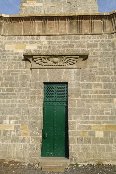 Verga Ornamentada Acima Porta Monumento Wellington Somerset Está Localizada Nas — Fotografia de Stock