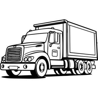 Gerçekçi bir yük kamyonunun detaylı bir çizimi, bu boyama sayfası büyük araçlar çizmeyi ya da boyamayı seven çocuklar ve yetişkinler için harikadır. Belirgin ızgarası, farları ve kargo konteynırıyla bu tasarım rahatlatıcı ve eğlenceli bir sanat eseri sunuyor.