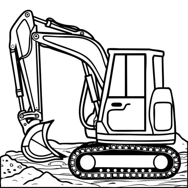 Kazı makinesi inşaat alanında tüm detaylarıyla kazı yapıyor..