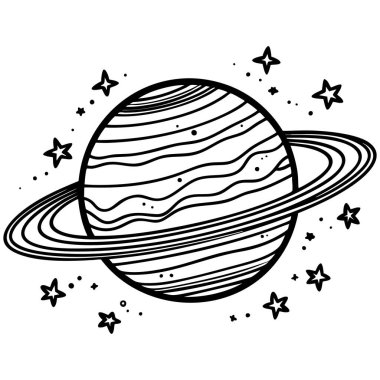 Yapraklı bir dala tünemiş iki büyük gözlü neşeli çizgi film kuşu, boyama sayfaları için mükemmel.