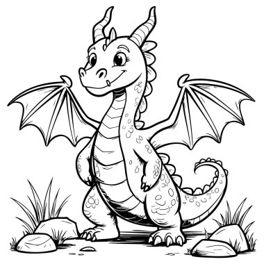 Aşçı gibi giyinmiş, şapka ve önlük takmış, elinde kirazlı pastayla gülümseyen sevimli bir çizgi film kızı.