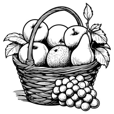 Siyah beyaz çizgili, büyük anlamlı gözleri ve gür kuyruğu olan sevimli bir sincap çizimi. Sincap neşeli bir gülümseme ile dik oturuyor, detaylı kürk ve küçük patiler sergiliyor, çocuk çizimleri için ideal.