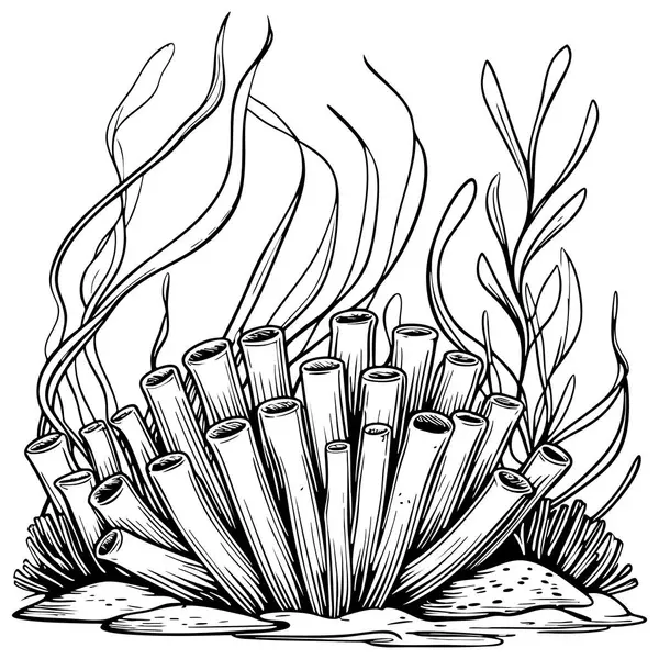 Sevimli siyah-beyaz renkli çizgiler, dost canlısı bir karakter ya da hayvan içeriyor.