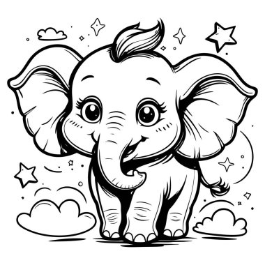 Çocuklar için sevimli karikatür pervane uçak boyama sayfası