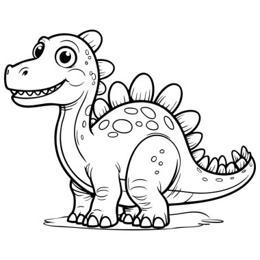 Büyük tabakları, geniş gülüşü ve çocukların eğlencesi için anlamlı gözleri olan sevimli bir dinozor.