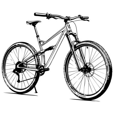 Eğlenceli aktiviteler için gerçekçi dağ bisikleti boyama sayfası