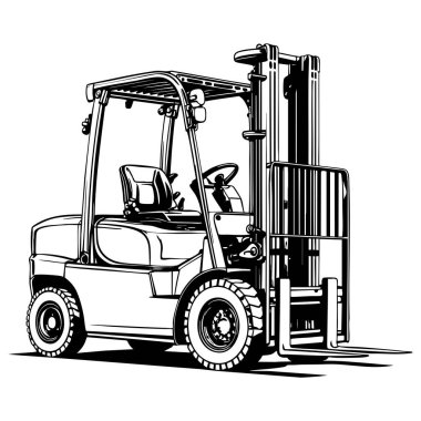 Endüstriyel forklift sanatı.