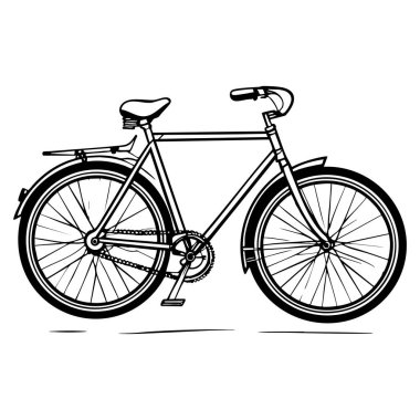 Retro bisiklet çizimi renk etkinliğini rahatlatmak için mükemmel