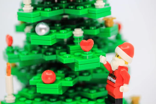 Hong Kong Novembro 2022 Pessoas Vestindo Traje Natal Pendurando Ornamento — Fotografia de Stock
