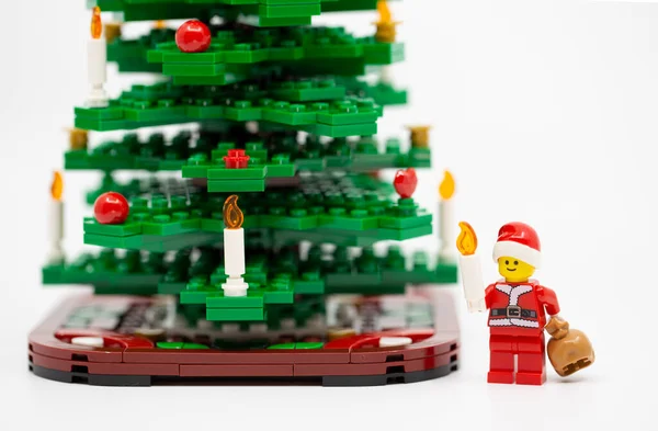 Hong Kong Novembro 2022 Pessoas Vestindo Traje Natal Pendurando Ornamento — Fotografia de Stock