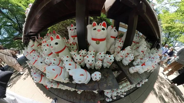 Tokio Japonsko May2 2023 Gotokuji Slavná Kočičí Svatyně Tokyu Kterou — Stock fotografie
