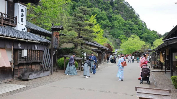 Kinugawa Onsen Japonya Mayıs 12023 Edo Wonderland Nikko Edomura Japonya — Stok fotoğraf