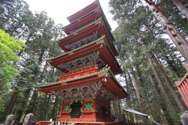 Nikko shi, Japonya - Toshogu tapınağı, Tokugawa Leyasu 'ya ithaf edilmiştir. UNESCO Dünya Mirası Alanı 