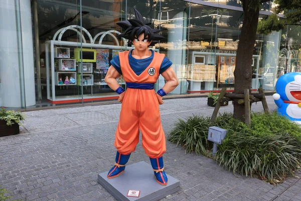 Tóquio Japão Maio 2023 Escritório Bandai Estátua Son Goku Asakusa — Fotografia de Stock