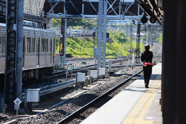 Shimo Imaichi Japan Mai 2023 Stream Lokomotive Taiju Hält Tobu — Stockfoto