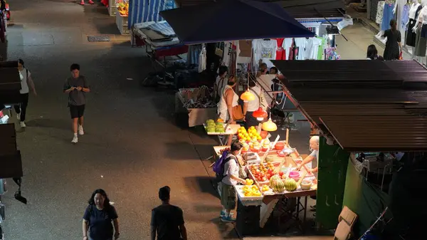 Hong Kong Septiembre 2023 Anuncio Alquiler Cubrir Calle Mong Kok — Foto de Stock