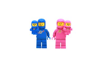  Hong Kong - 2 Ocak 2023: Uzay adamının kendi renkli bebeği var