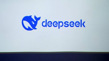 Hong Kong -10 Ocak 2025: insanlar sunumda derin arayışı kullanıyorlar. Deepseek Çinli bir yapay zeka şirketi. 