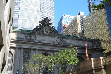 New York, 6 Ekim 2016: Grand Central İstasyonu 'nun dışı, New York' un ana tren istasyonu..