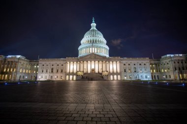 Washington D.C. Capitol Hill, ABD 'de gece vakti