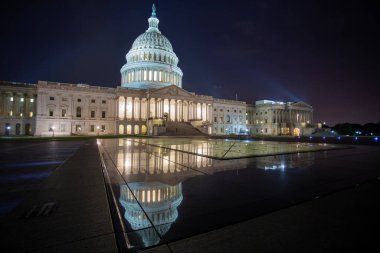 Washington D.C. Capitol Hill, ABD 'de gece vakti