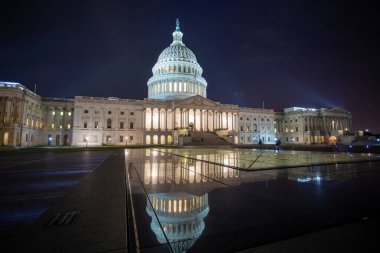 Washington D.C. Capitol Hill, ABD 'de gece vakti