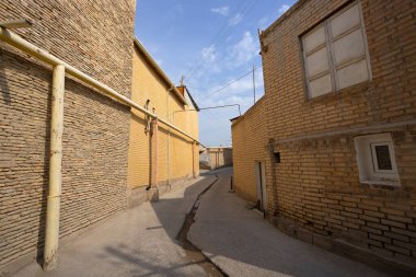 the traditonal Uzbek brick house, a residential old town nearby Po-i-Kalyan