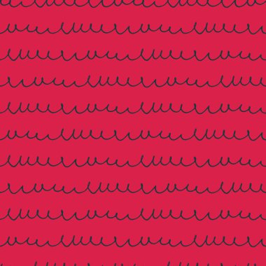 Eğimli çizgileri olan kusursuz osilogram benzeri desen. Viva Magenta 'nın yüzey tasarımı ve diğer tasarım projeleri için keçeli kalem tarafından çizilen ve sonu gelmeyen el çizimi modeli rengi