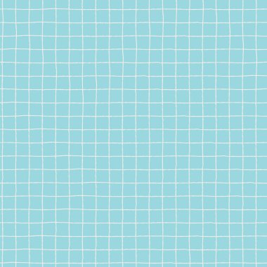 Elle çizilmiş ızgaralı kusursuz damalı tekrarlama deseni. Paket kağıdı, yüzey tasarımı ve diğer tasarım projeleri için hafif ekose arkaplan