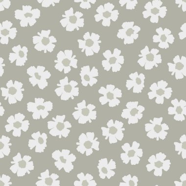 Ditzy tarzında, el çizimi çayır çiçekleri olan kusursuz desen. Çiçek desenleri sessiz, zarif renk paletleri ve ara sıra renk değişimleri.