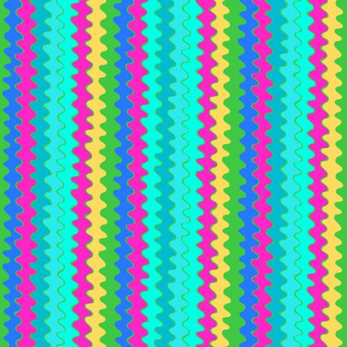 Yüzey tasarımı ve diğer tasarım projeleri için, el çizimi fütüristik parlak kıvrımlı ve yuvarlak dalga Y2K hata biçimi ile kusursuz tekrarlama deseni