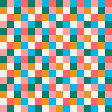 Seamless pattern. Hand drawn flowers decorated with patterns in naive style. For wrapping paper, other design projects