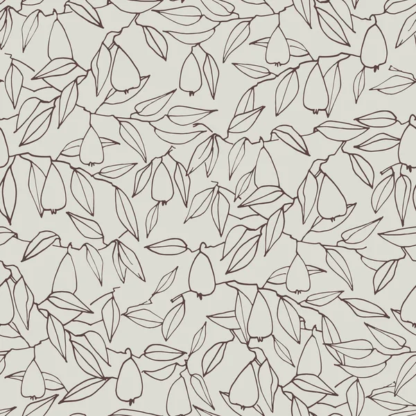 Безшовний Візерунок Грушею Текстилю Тканини Домашнього Декору Дизайну Поверхні Плакатів — стоковий вектор