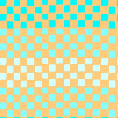 Fütürist estetik ve geçmişe dönük gelecekçilikte ambalaj kağıdı, yüzey tasarımı ve diğer tasarım projeleri için kusursuz geniş damalı yineleme deseni