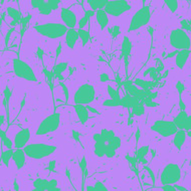 Yüzey tasarımı ve diğer tasarım projeleri için elle çizilmiş çiçeklerle kusursuz grafik deseni