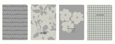 Çiçekli kapak sayfası şablonları. Kusursuz kalıplara dayanarak. Başlıklar izole ve değiştirilebilir. Okul defterleri, not defterleri, günlükler için mükemmel.