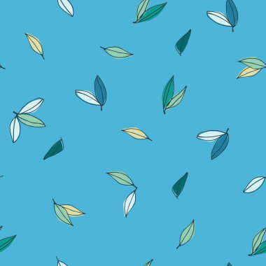 Tekstil tasarımı, ev dekorasyonu, sosyal medya, posterler için ağaç dalları ve yaprakları olan kusursuz desen. sanat tarzında modern trend çizimi