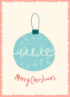 Vintage Merry Christmas card for festive branding projects, logos, stickers, invitations, scrapbooking, wall posters, social media and for decorating your home, crafts and goods clipart