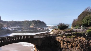 Liman alanı Biarritz'deki Panoraması