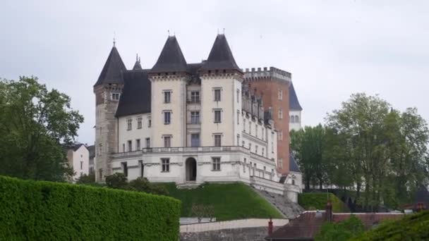 Vista Castelo Pau França — Vídeo de Stock
