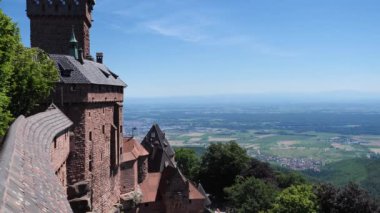 Medieval castle Haut-Koenigsbourg in the Vosges mountains, Alsace, France