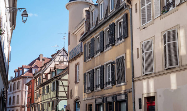 France, Alsace, Strasbourg, Petite France, the half-timbered houses