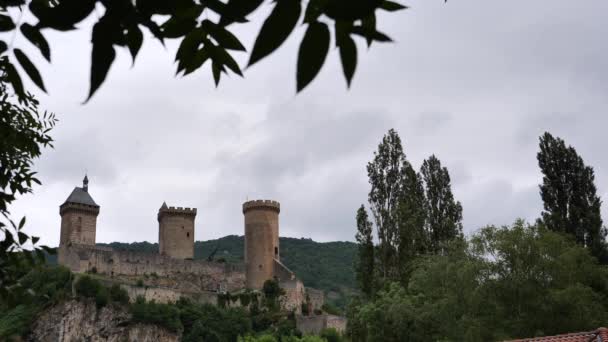 Antico Castello Medievale Foix Ariege Francia Meridionale — Video Stock