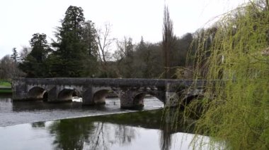 Fransa, Brantome, Perigord 'un pitoresk şehri