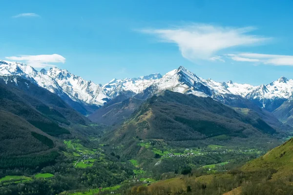 Utsikt Över Valley Argeles Gazost Pyrenéerna Frankrike — Stockfoto