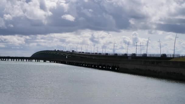 Puente Oleron Que Conecta Francia Con Isla Oleron — Vídeo de stock