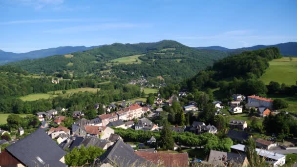 Malebná Vesnice Východních Pyrenejích — Stock video