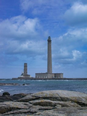 Gatteville, Manche, Cotentin, Normandie, Fransa deniz feneri manzarası