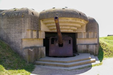 Fransa, Normandiya 'daki Alman sığınağı